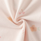 Dave&Bella Summer Toddler Girls Sweet Pink Print Soft Stretchable College-style Polos