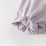 Dave&Bella Summer Toddler Girls Purple Hooded Lightweight Cape-style Sunscreen Jackets