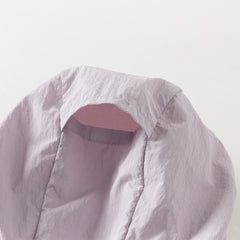 Dave&Bella Summer Toddler Girls Purple Hooded Lightweight Cape-style Sunscreen Jackets