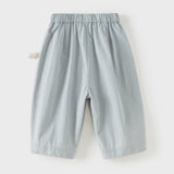 Dave&Bella Toddler Girls/Boys Summer Multi-color Straight-leg Wide Versatile Pants