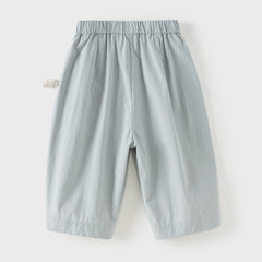 Dave&Bella Toddler Girls/Boys Summer Multi-color Straight-leg Wide Versatile Pants