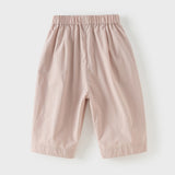 Dave&Bella Toddler Girls/Boys Summer Multi-color Straight-leg Wide Versatile Pants
