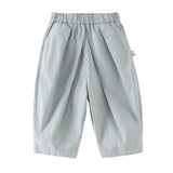 Dave&Bella Toddler Girls/Boys Summer Multi-color Straight-leg Wide Versatile Pants