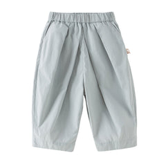 Dave&Bella Toddler Girls/Boys Summer Multi-color Straight-leg Wide Versatile Pants