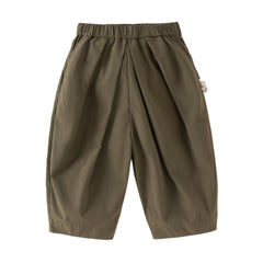 Dave&Bella Toddler Girls/Boys Summer Multi-color Straight-leg Wide Versatile Pants