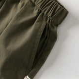 Dave&Bella Toddler Girls/Boys Summer Multi-color Straight-leg Wide Versatile Pants