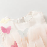 Dave&Bella Girls Summer Sweet Pink A-line Fluffy Tulle Party Princess Dress