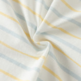 Dave&Bella Summer Toddler Boys Yellow Striped Cute Print Comfortable Sleeveless Sets