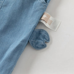 Dave&Bella Toddler Boys Summer Fashion Denim Blue Loose Comfortable Jeans