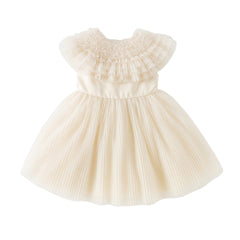 Dave&Bella Kids Girls Summer Noble Champagne Sleeveless Mesh Party Dress(with shawl)
