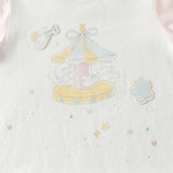Dave&Bella Toddler Girls Summer Adorable Pink/White Short Sleeve Cotton Casual T-shirts