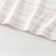 Dave&Bella Toddler Girls Summer Cute Orange Pink Striped College-style School Polos