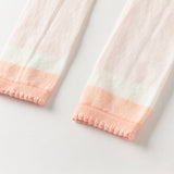 Dave&Bella Summer Toddler Girls Beige/Pink Lightweight Tights