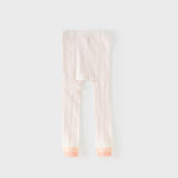 Dave&Bella Summer Toddler Girls Beige/Pink Lightweight Tights