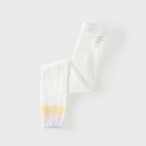Dave&Bella Summer Toddler Girls Beige/Pink Lightweight Tights
