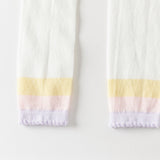 Dave&Bella Summer Toddler Girls Beige/Pink Lightweight Tights