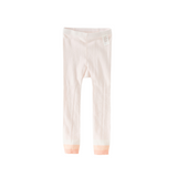 Dave&Bella Summer Toddler Girls Beige/Pink Lightweight Tights