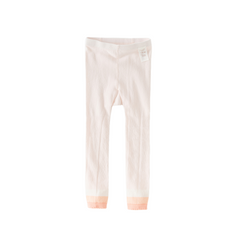 Dave&Bella Summer Kids Girls Cute Beige/Pink Lightweight Slim Footless Tights Leggings