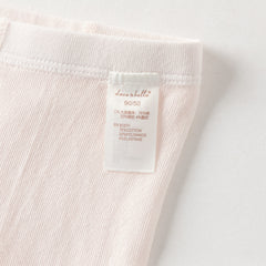 Dave&Bella Summer Kids Girls Cute Beige/Pink Lightweight Slim Footless Tights Leggings