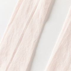 Dave&Bella Summer Kids Girls Cute Beige/Pink Lightweight Slim Footless Tights Leggings