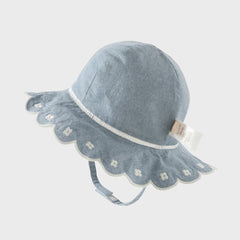 Dave&Bella Summer Toddler Girls Stylish Denim Blue Comfortable Breathable Cotton Hats