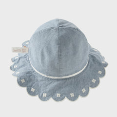 Dave&Bella Summer Toddler Girls Stylish Denim Blue Comfortable Breathable Cotton Hats