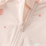 Dave&Bella Toddler Girls Cute Print Outwear Hooded Lightweight Summer Screen Jackets