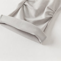 Dave&Bella Summer Toddler Girls Pink/Grey Slim Stretchable Comfortable Pants