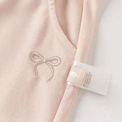 Dave&Bella Summer Toddler Girls Pink/Grey Slim Stretchable Comfortable Pants