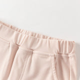 Dave&Bella Summer Toddler Girls Pink/Grey Slim Stretchable Comfortable Pants