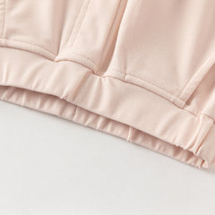 Dave&Bella Summer Toddler Girls Pink/Grey Slim Stretchable Comfortable Pants