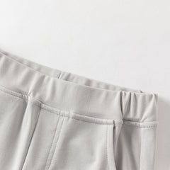 Dave&Bella Summer Toddler Girls Pink/Grey Slim Stretchable Comfortable Pants