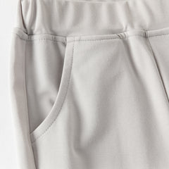 Dave&Bella Summer Toddler Girls Pink/Grey Slim Stretchable Comfortable Pants