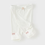 Dave&Bella Toddler Girls Summer Pink/Beige/Light Grey Lightweight Slim Leggings