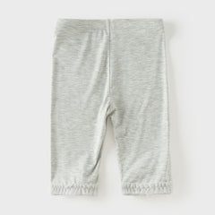 Dave&Bella Toddler Girls Summer Pink/Beige/Light Grey Lightweight Slim Pants