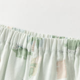 Dave&Bella Toddler Boys Summer Playful Print Green/Green Breathable Loose Jogger Pants