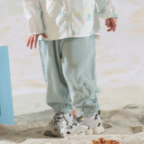 Dave&Bella Toddler Boys Summer Blue Loose Comfortable Mosquito Proof Jogger Pants