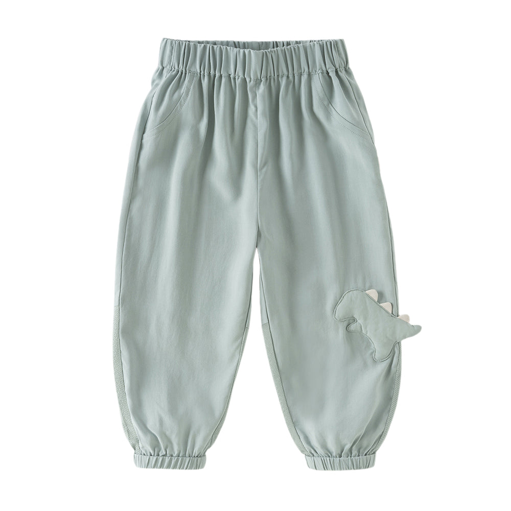 Dave&Bella Toddler Boys Summer Blue Loose Comfortable Mosquito Proof Jogger Pants