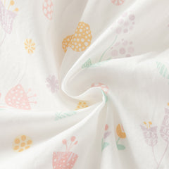 Dave&Bella Summer Toddler Girls Adorable White Print Breathable Cotton Party Dress