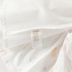 Dave&Bella Summer Toddler Girls Adorable White Print Breathable Cotton Party Dress