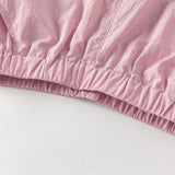 Dave&Bella Kids Girls/Boys Summer Pink/Grey Adjustable-waistband Wide Jogger Pants