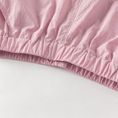 Dave&Bella Kids Girls/Boys Summer Pink/Grey Adjustable-waistband Wide Jogger Pants