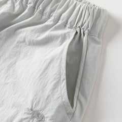 Dave&Bella Kids Girls/Boys Summer Pink/Grey Adjustable-waistband Wide Jogger Pants