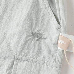 Dave&Bella Kids Girls/Boys Summer Pink/Grey Adjustable-waistband Wide Jogger Pants