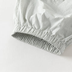 Dave&Bella Kids Girls/Boys Summer Pink/Grey Adjustable-waistband Wide Jogger Pants