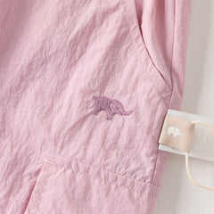 Dave&Bella Kids Girls/Boys Summer Pink/Grey Adjustable-waistband Wide Jogger Pants