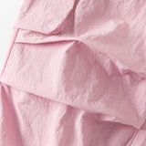 Dave&Bella Kids Girls/Boys Summer Pink/Grey Adjustable-waistband Wide Jogger Pants