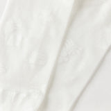 Dave&Bella Children Girls Summer White Breathable Thin Sweet Lace Mid-calf Socks