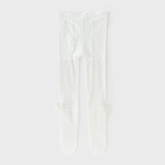 Dave&Bella Kids Girls Summer Elegant White Slim Stretchable Footed Tights Leggings