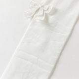 Dave&Bella Kids Girls Summer Elegant White Slim Stretchable Footed Tights